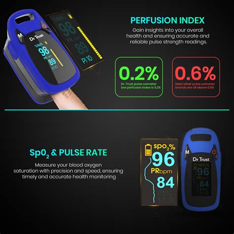 Dr Trust USA Fingertip Pulse Oximeter Sp02 | Oximeter Machine