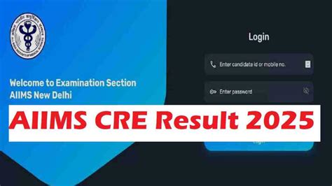 (Link Active)AIIMS CRE Result 2025 Out at aiimsexams.ac.in, Check Merit ...