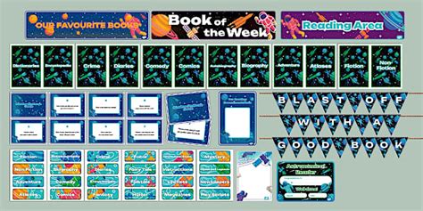 * NEW * Space Themed Reading Area Display Pack - Twinkl