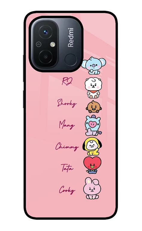 Buy Now BTS names Glass Case for Redmi 12C Online | Casekaro