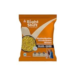 Right Shift High Protein Roasted Mix - Khatta Meetha, 30g | 70% Less ...