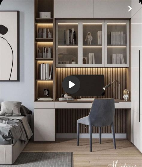 Pin by Mishary on Quick Saves | Home study rooms, Modern home offices, Study room design