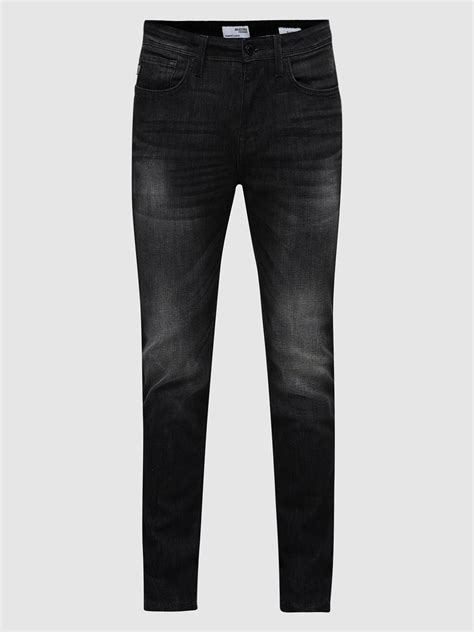 Buy Grey Mid Rise Washed Slim Fit Jeans for Men Online