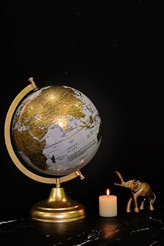 GeoKraft Educational 13 Inches Height,10 Inch Diameter Metal Base Globe ...