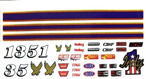 Indy Car Decals for Pine Derby Cars : Amazon.in: Car & Motorbike