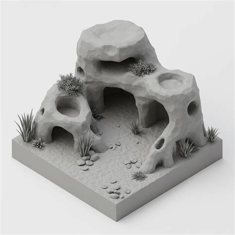 🪨 3D Printable Aquarium & Terrarium Cave – Natural Rock Hide STL・ STL ...