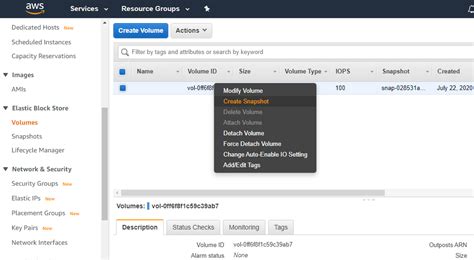 Aws Snapshot Status at John Tabarez blog
