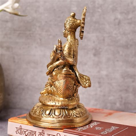 The Advitya | Goddess Saraswati Sitting On Hans | Saraswati