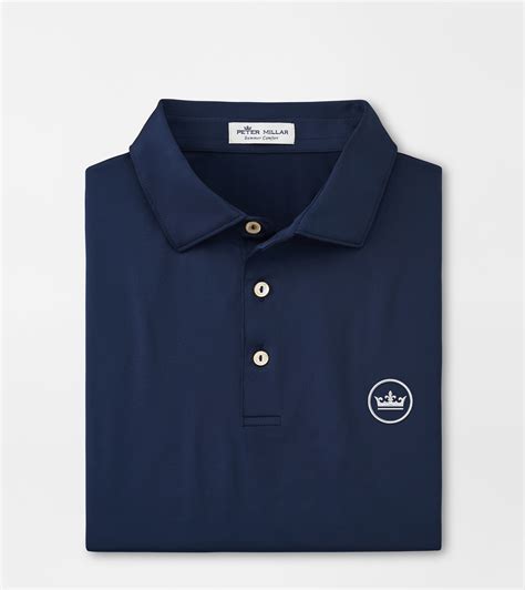 Crown Seal Solid Performance Jersey Polo | Men's Golf Polos | Peter Millar