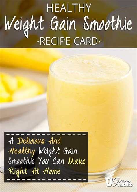 How To Make Healthy Smoothies For Weight Gain - Healthy Food