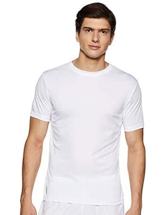 Ajile by Pantaloons Men's Plain Slim Fit T-Shirt (110039998008_White_L ...