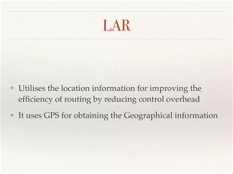 Location Aided Routing (LAR) | PDF