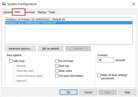 Image result for Boot Settings Configuration