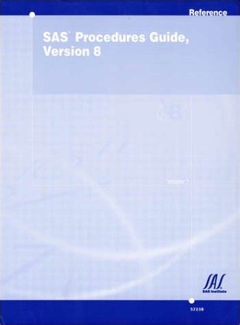 Buy SAS Procedures Guide, Version 8 Book Online at Low Prices in India ...