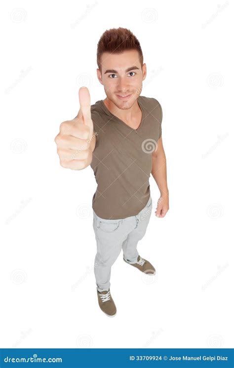 Attractive Guy with Spiky Hair Saying Ok Stock Photo - Image of cool ...
