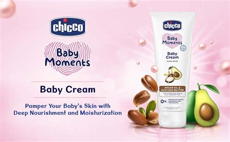 Buy Chicco Baby Moments Baby Cream for Babies with Argan Oil & Avocado ...