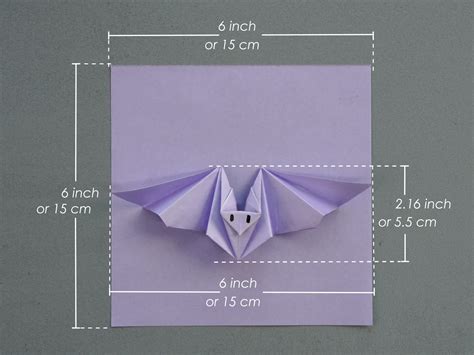 Origami Bat Tutorial 的图像结果