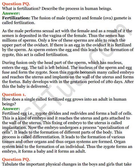 Image result for Reproduction in Humans Class 8 ICSE