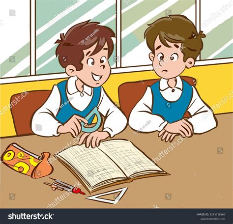 Discuss Two Students Cartoon 的图像结果