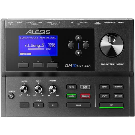 Alesis DM10 MKII Pro Kit Premium Ten-Piece Electronic Drum Kit with ...