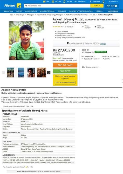 The IITian who put himself on sale on Flipkart for a job and got rejected