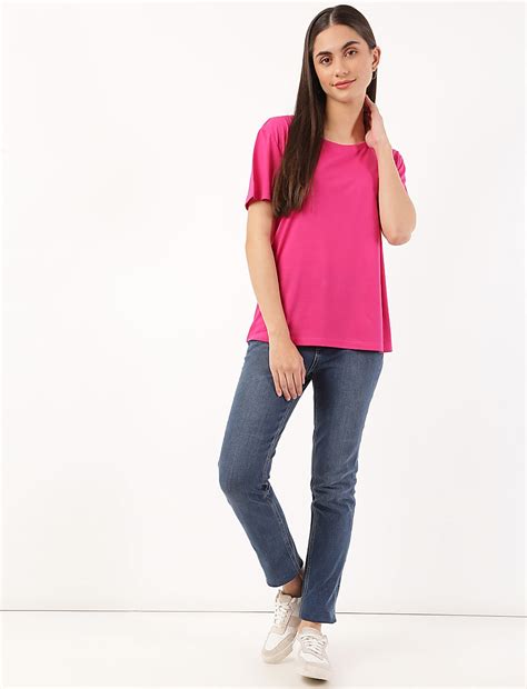 Buy Relaxed Fit Crew Neck Tee at Marks & Spencer