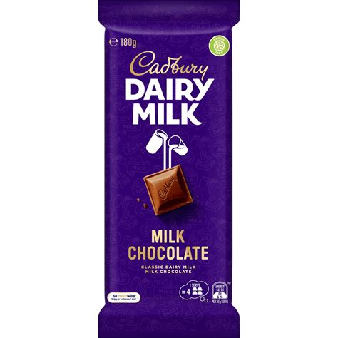 Cadbury Dairy Milk Chocolate Block 180g | Woolworths