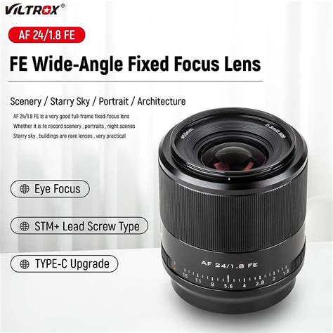 Buy VILTROX FE 24mm f/1.8 F1.8 Full Frame Auto Focus Wide Angle Lens ...
