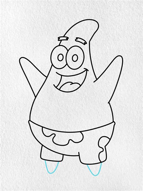 How To Draw Patrick Step By Step Easy