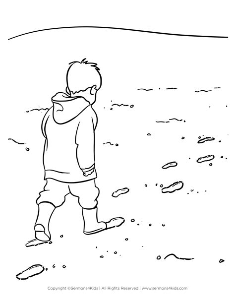 I Will Follow Jesus Coloring Page