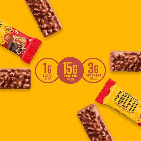 FULFIL Chocolate Peanut Butter Flavored Protein Bar India | Ubuy