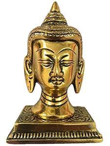 Buy UAPAN MetalCraft Lord Buddha Head Idol Sculpture Home Office Gifts ...