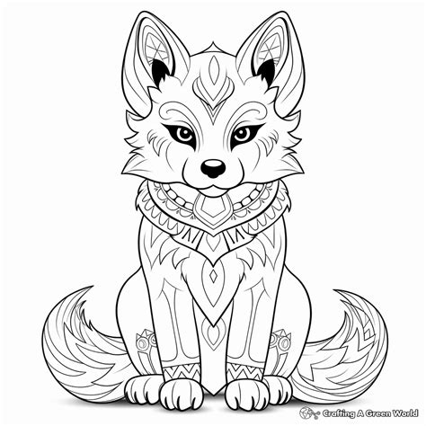 Fox Animal Coloring Pages Download Cute Fox Coloring Page Coloring