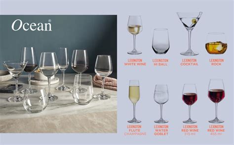 Buy Ocean Lexinton Rock Whiskey Glass Set of 6 Pcs, 345 ml, Transparent ...