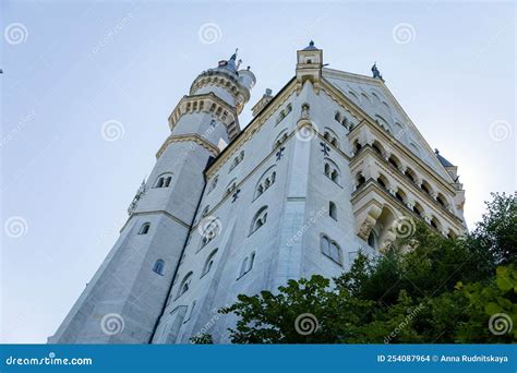 Neuschwanstein, Schwangau, Bavaria, Germany, 3 July 2022: Famous Tourist Attraction in Alps ...