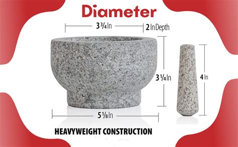 Buy Subaa Stone Mortar and Pestle Set for Spices (5 inch), Okhli Masher ...