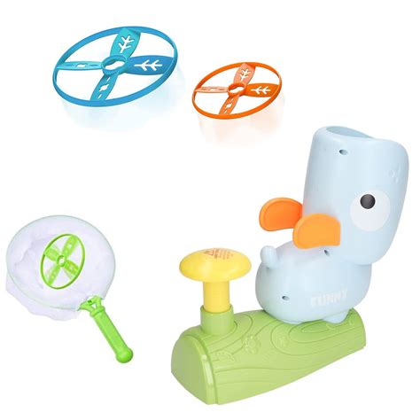 Generic Flying Disc Launcher Toy for Kids, Flying Saucer Machine Step ...