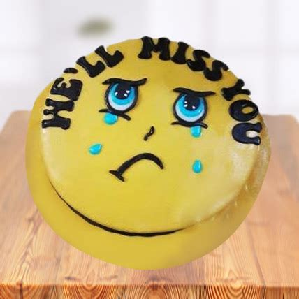 Send Miss You Smiley Farewell Cake Online in India at Indiagift.in