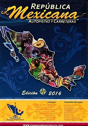Mexico Wall Map, Roads and Freeways (Spanish Edition) : Ediciones ...