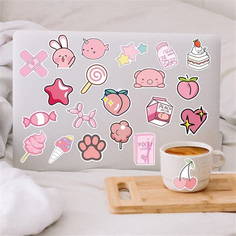 LANKEME 50PCS Cute Kawaii Stickers for Water Bottles, VSCO India | Ubuy