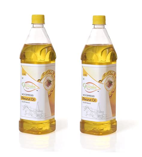 G7 GRAINS Organic Peanut/Groundnut Oil (2 Liter) Cold Pressed/Wood ...