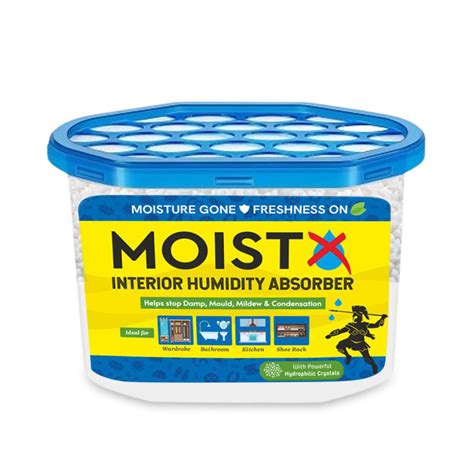 MOISTX Moisture Absorber 300g box | Capacity to trap 600ml (Each pack ...