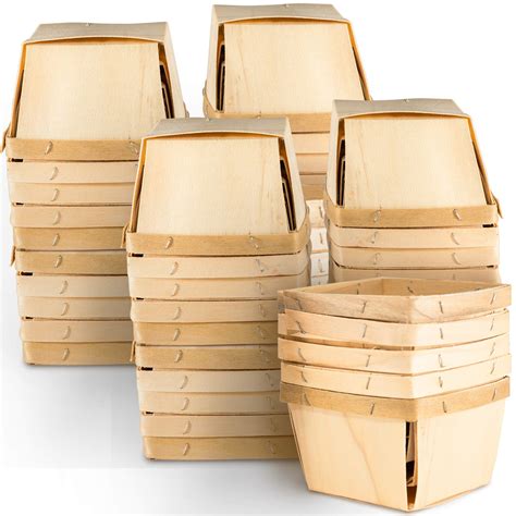 Top Home Store One Pint Wooden Berry Baskets 10 Pack | Desertcart INDIA