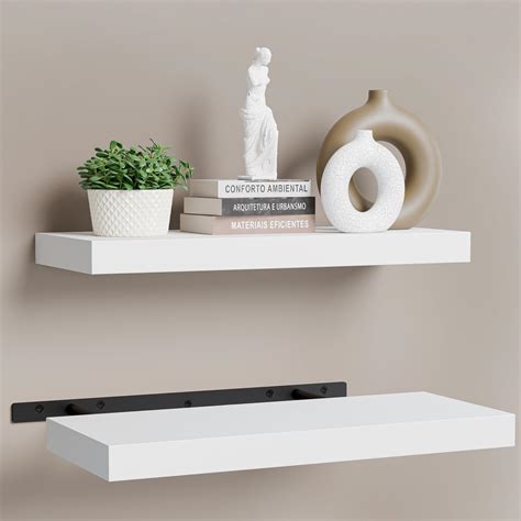 Amazon.com: Gronda White Floating Shelves for Wall, 24 Inch Wall ...