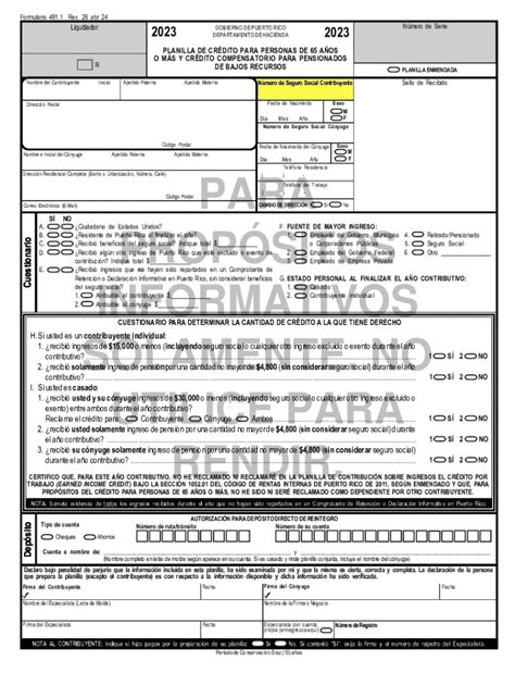 2024-2026 con los campos en blanco PR 481.1 - Plantilla Rellenable en ...