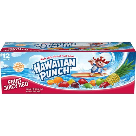 Buy Hawaiian Punch Fruit Juicy Red Juice Cans, 12 Fl Oz, 12 Pack Online ...