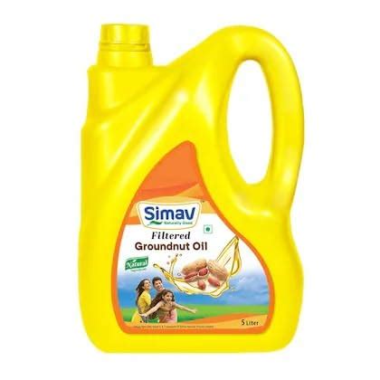 SIMAV NATURALLY GOOD Pure Veg Groundnut Filtered Oil Cooking Eating Oil ...