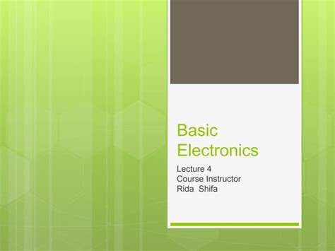 Image result for Basic Electronics Part 4