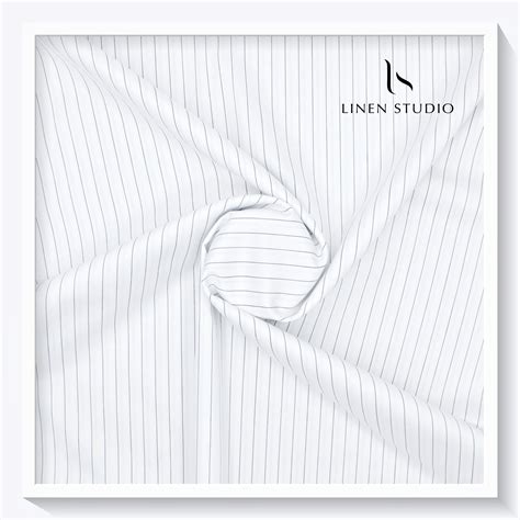 Lycra Collection by Luthai - White with Black Classic Stripes – Linen ...