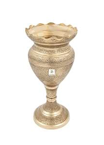 Buy D DECKORISH Brass Golden Multicolor Handcrafted Antique Goblet ...